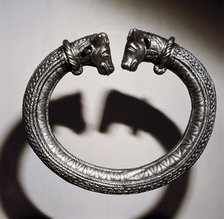 Celtic silver torc, Stuttgart, Germany, 2nd century BC. Artist: Unknown