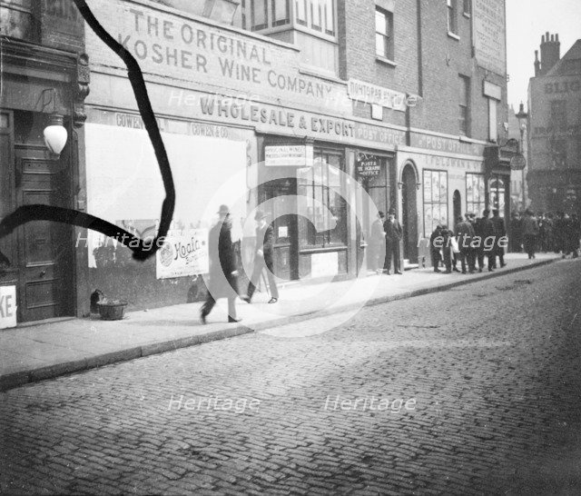Exterior of The Original Kosher Wine Company, London.  Artist: John Galt