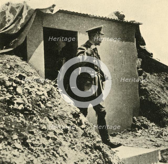 King George V visits the front, northern France, First World War, 1917, (c1920).  Creator: Unknown.