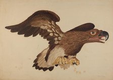 Carved Wooden Eagle, c. 1939. Creator: Robert Gilson.