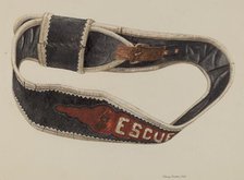 Fireman's Life Belt, 1938. Creator: Alfonso Moreno.