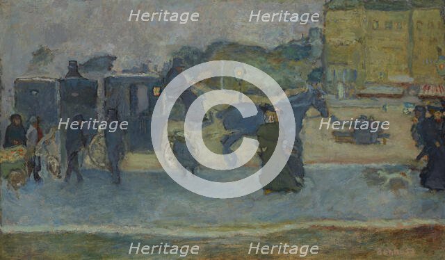 Les deux fiacres (Boulevard des Batignolles) , 1901. Creator: Bonnard, Pierre (1867-1947).