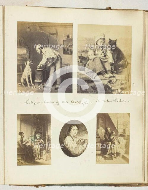 Untitled [page of illustrations], 1855/68.  Creator: Georgina Cowper.