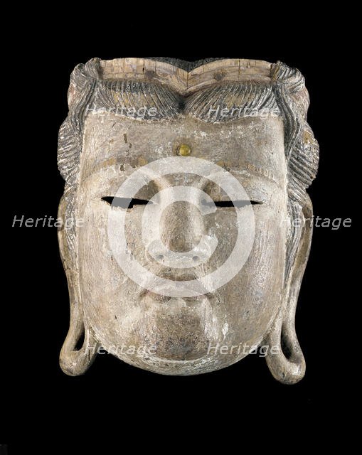 Gyodo mask, Edo period or earlier, 17th century or earlier. Creator: Unknown.