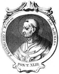 Boniface I, Pope of the Catholic Church. Artist: Unknown