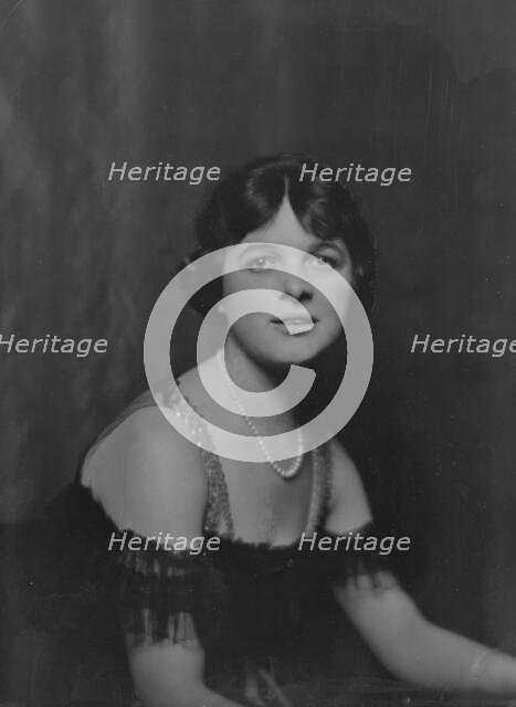 Miss Crystine Bowers, portrait photograph, 1917 Dec. 15. Creator: Arnold Genthe.