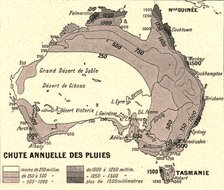 ''Australie Chute Annuelle des Pluies; Les Terres Du Pacifique', 1914. Creator: Unknown.