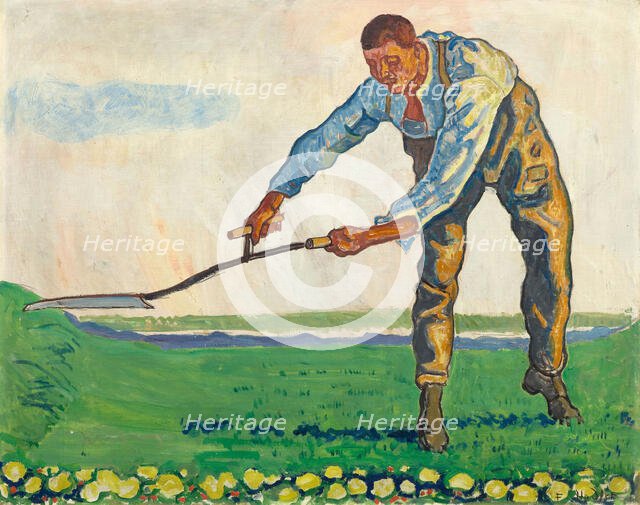 The Mower, c.1910. Creator: Hodler, Ferdinand (1853-1918).