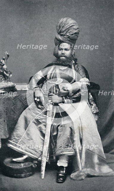 Maharaja of Panab, Bombay Presidency, 1902. Artist: Bourne & Shepherd.