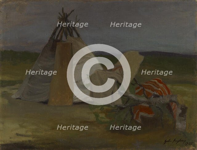 Lapp Kota (Night), 1905. Creator: Gabriel Engberg.