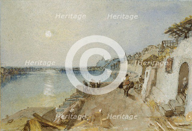 Rietz, near Saumur, c1830. Artist: JMW Turner.