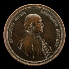 Antonio Maria Biscioni [obverse], 1725. Creator: Lorenzo Maria Weber.