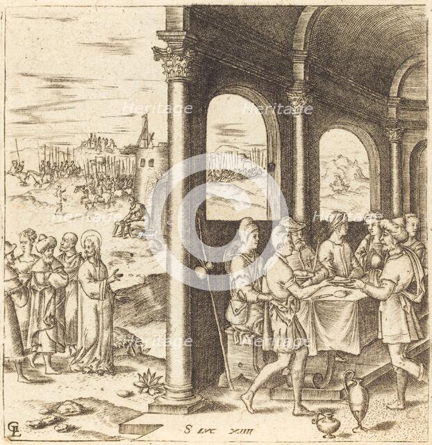 Christ Journeying to the House of a Pharisee, probably c. 1576/1580. Creator: Leonard Gaultier.