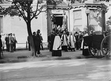 Schley, Winfield Scott, Rear Admiral, U.S.N. Funeral, St. John's Church, Pallbearers..., 1911. Creator: Harris & Ewing.