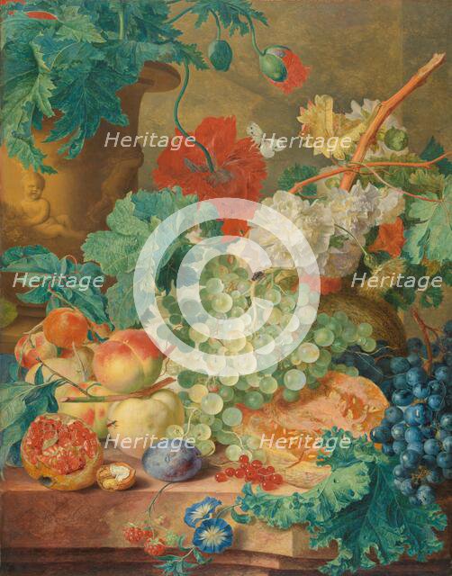 Still Life with Flowers and Fruit, c.1728. Creator: Jan van Huysum.
