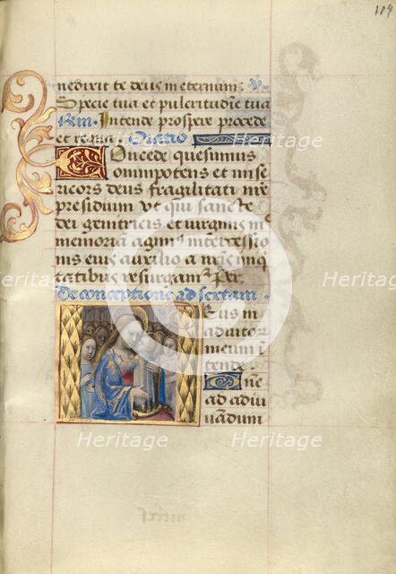 Virgin and Child; Poncher Hours, about 1500. Creator: Master of Cardinal Bourbon.