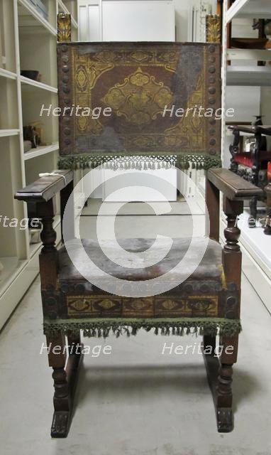 Armchair, 1600s. Creator: Unknown.