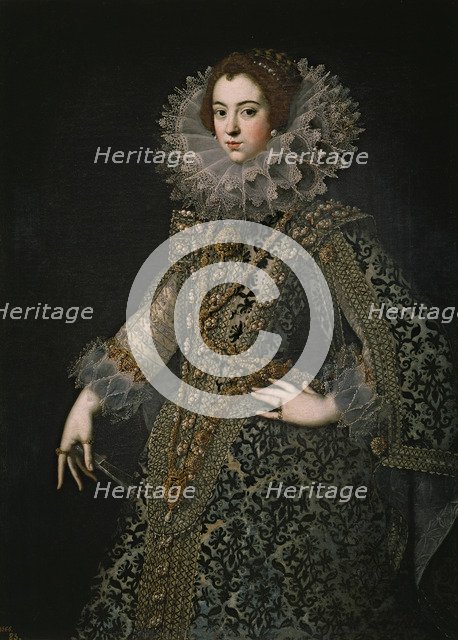 Portrait of Elisabeth of France (1602-1644), Queen consort of Spain, c. 1620. Artist: Anonymous  