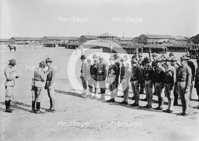 Gen. Cole decorating marines, Parris Island, S.C., 10 June 1918. Creator: Bain News Service.