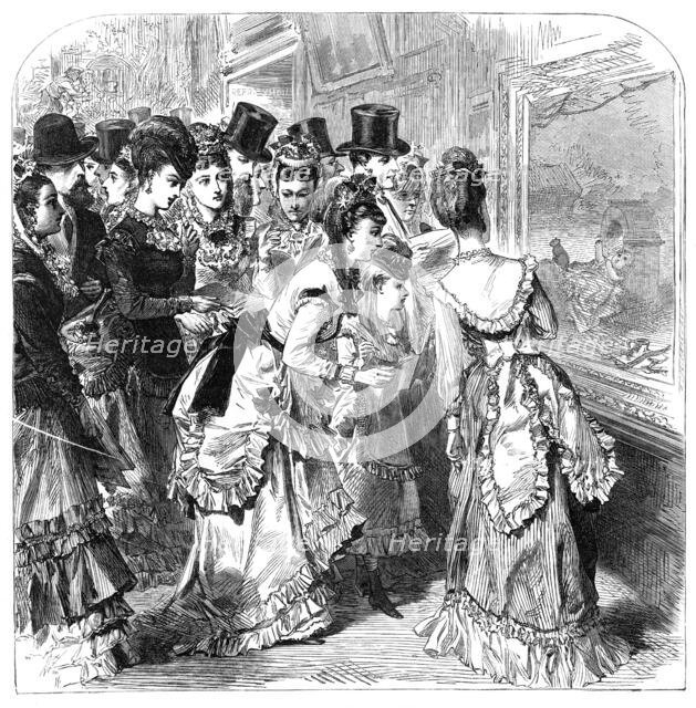 At the Royal Academy, 1870. Creator: Unknown.