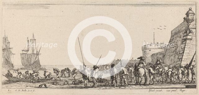 Soldiers Overseeing Embarkation, 1644. Creator: Stefano della Bella.