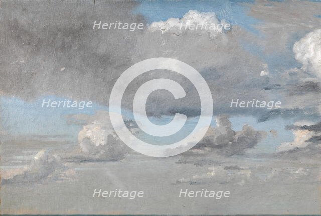 Studie af skyer;Cloud Study;Air Study, 1831-1834. Creator: Christen Købke.