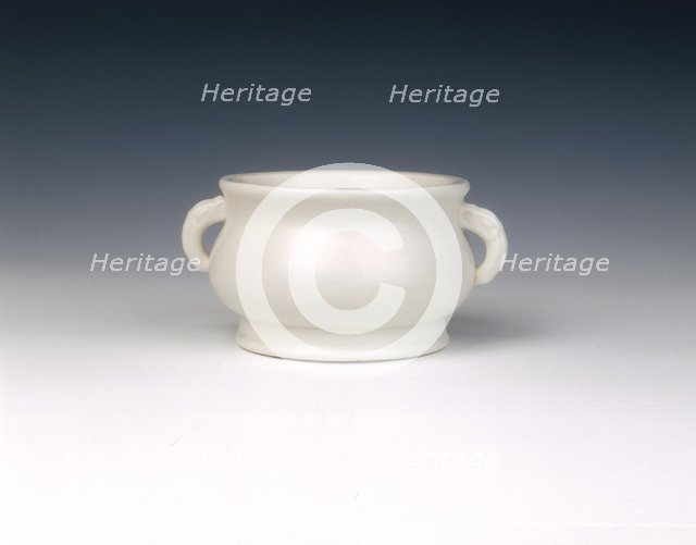 Dehua blanc de chine censer, Ming-Qing dynasty, China, mid 17th century. Artist: Unknown