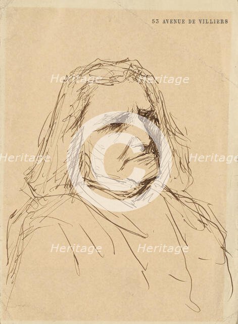 Portrait of Franz Liszt (1811-1886), 1880s. Creator: Munkácsy, Mihály (1844-1900).