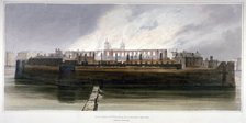 The Tower of London the morning after the fire in the Armoury on 30 October 1841. Artist: Thomas Shotter Boys
