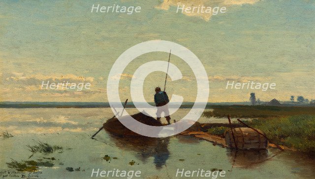 Polder landscape, 1880-1882. Artist: Gabriël, Paul Joseph Constantin (1828-1903)