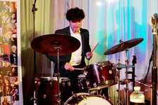 David Puime, Joan Fort Trio plus Vincent Herring, Watermill Jazz Club, Dorking, Surrey, 20 May 2025. Creator: Brian O'Connor.