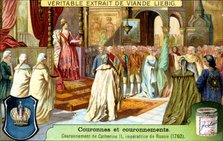The Crowning of Catherine II, Empress of Russia in 1762, (c1900). Artist: Unknown