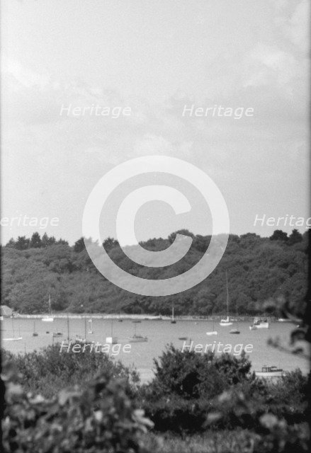 Landscape with boats, c1935. Creator: Kirk & Sons of Cowes.
