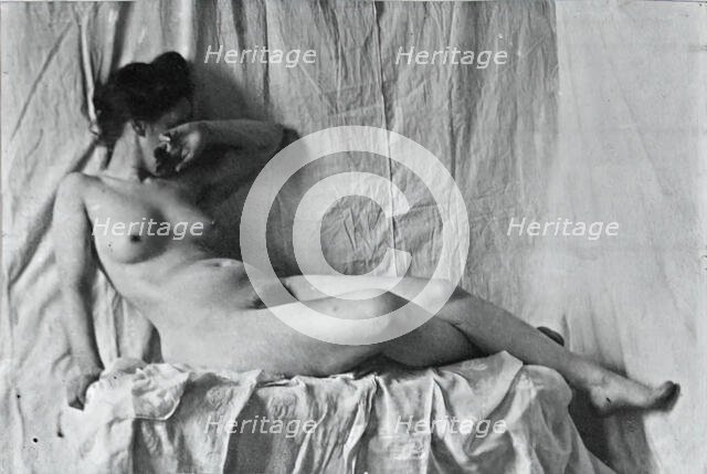 Unidentified Model, c. 1886-1892. Creator: Thomas Eakins.