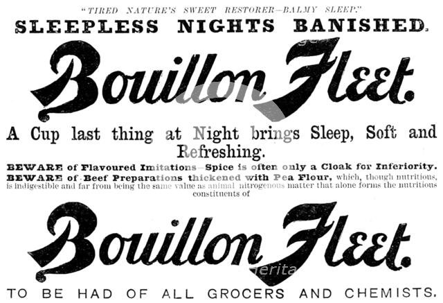 Advertisement for Bouillon Fleet, 1890. Creator: Unknown.