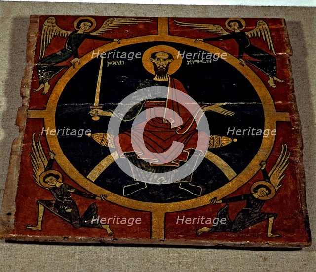 Ceiling with the figure of Apostle Saint Paul, supposedly from Orós, Pallars Sobirà, painting on …