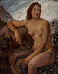 Adam and Eve, 1930. Creator: Oppi, Ubaldo (1889-1942).