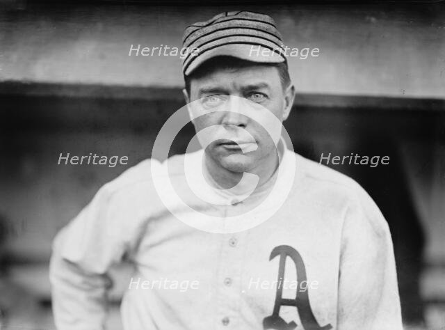 Harry Davis, Philadelphia AL (baseball), 1913. Creator: Bain News Service.