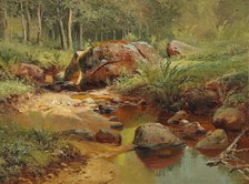 Spring landscape by a bending brook. Creator: Shishkin, Ivan Ivanovich (1832-1898).