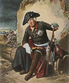 Frederick the Great after the Battle of Kolín, 18 June 1757, (1936).  Creator: Unknown.