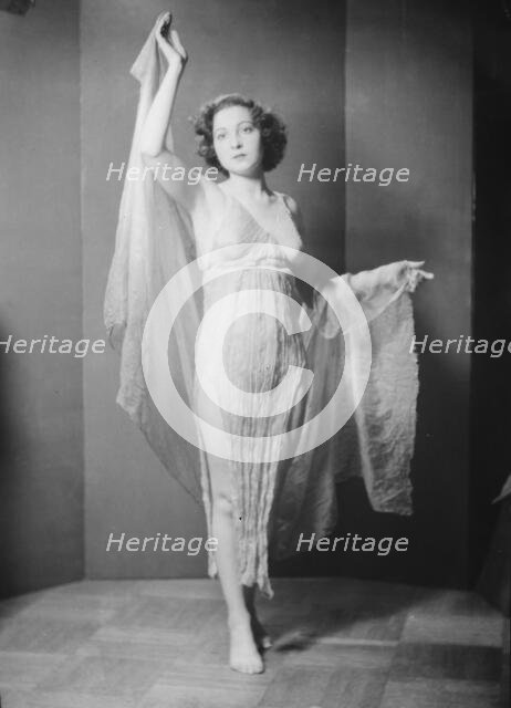 Dolin, Hortense, portrait photograph, 1935 May. Creator: Arnold Genthe.