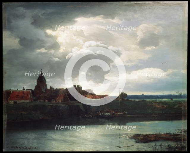 'Landscape with a river', 1866. Artist: Andreas Achenbach