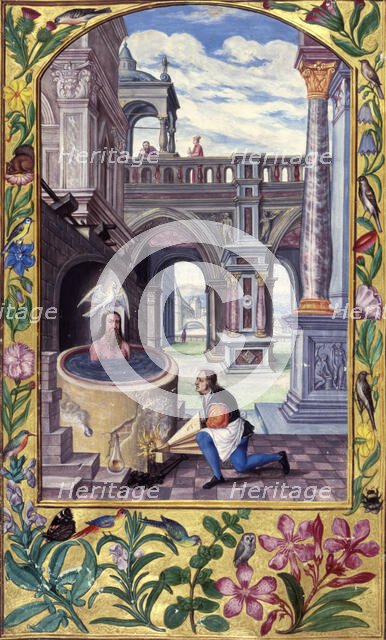 Alchemical process, 1582. Creator: Unknown.