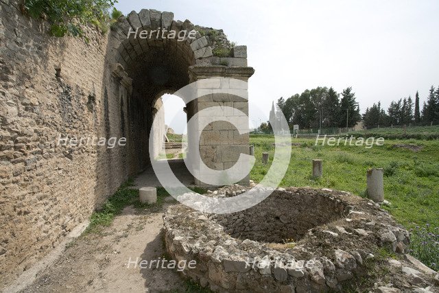 The gate at Bulla Regia, Tunisia. Artist: Samuel Magal