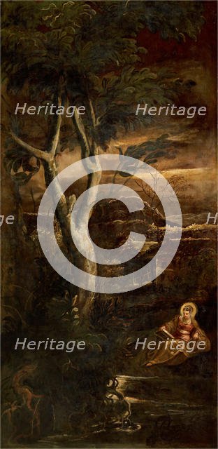 The Virgin reading, ca 1583. Creator: Tintoretto, Jacopo (1518-1594).