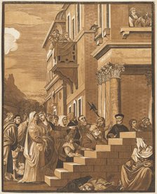 Presentation of the Virgin in the Temple (Center Panel), 1742. Creator: John Baptist Jackson.