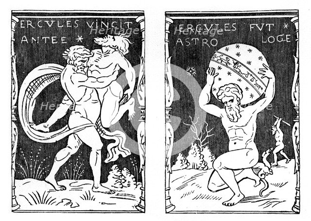 The labours of Hercules, 16th century, (1870). Artist: Unknown