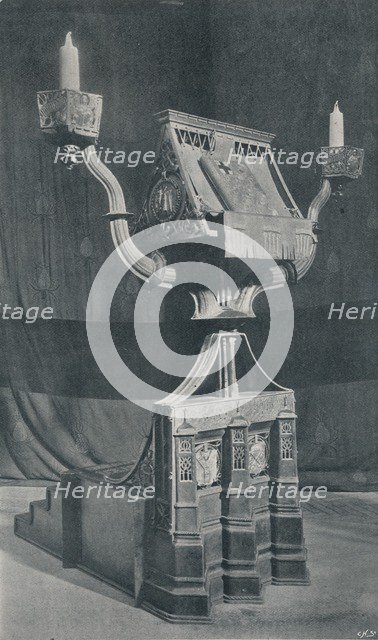 'Lectern with Books', c1895, (1897). Artist: William Bainbridge Reynolds.