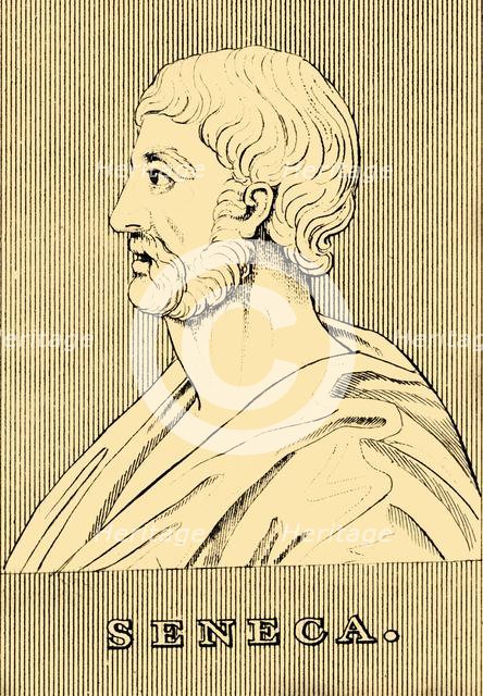 'Seneca',  (c4 BC-AD 65), 1830. Creator: Unknown.