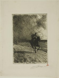 Storm, 1891. Creator: Anders Leonard Zorn.